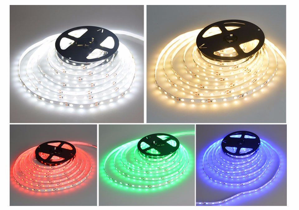 DC12V 5M 5630 SMD IP20 LED Strip light 2A lighting Transformers LED Driver Switch Power supply Adapter indoor decoration lamp