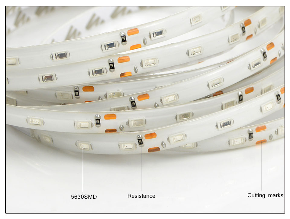 5m 5630 SMD LED strip light DC12V warm white blue red Blue LED rope ribbon lamp decor lamp brighter than 5050 SMD tape