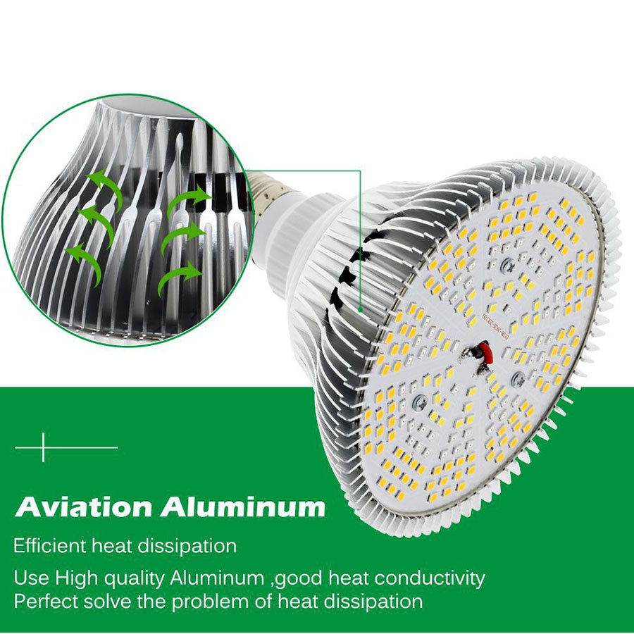 300W LED Full Spectrum Plant Grow Light 200LED Sunshine Par38 E27 Bulbs Growth Lamp for Plant Flower Growing Seeding Lamp