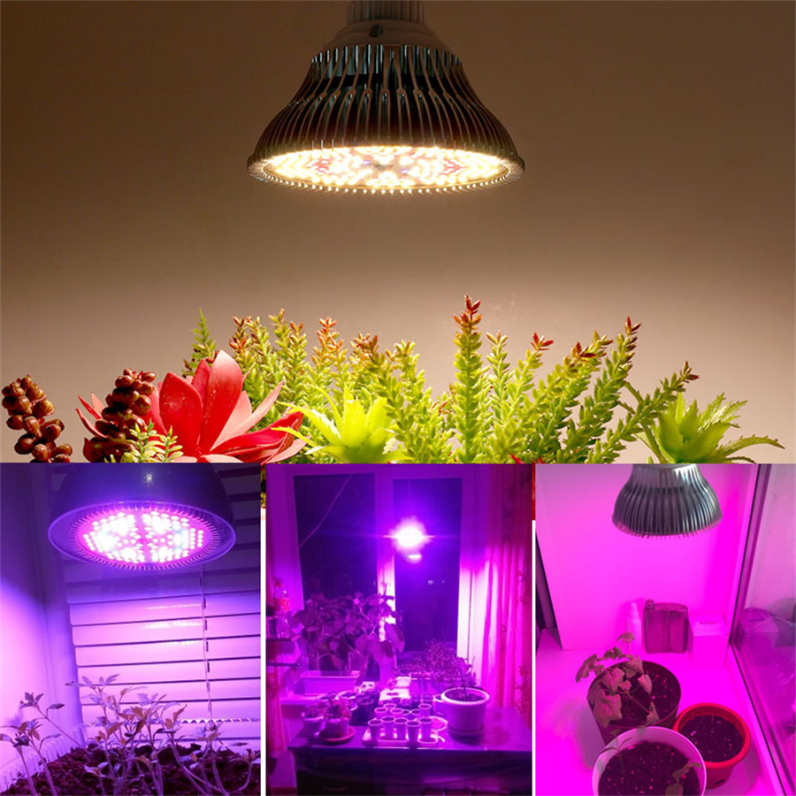 300W LED Full Spectrum Plant Grow Light 200LED Sunshine Par38 E27 Bulbs Growth Lamp for Plant Flower Growing Seeding Lamp