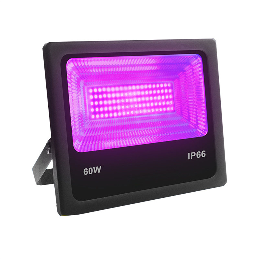 10W 30W 60W 100W UV LED Black Light Ultra Violet Led Flood Light Outdoor Waterproof Stage Light for Halloween Grow Party Decor