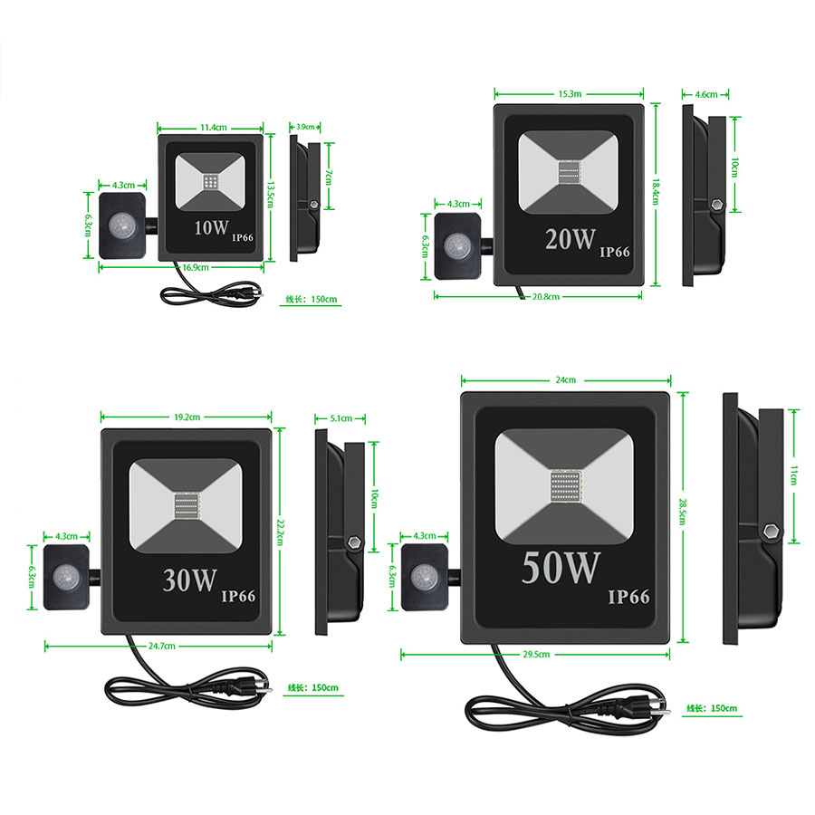 60W RGB Led Flood Light Bluetooth-Compatible App Control RGBW LED Flood Light IP66 Waterproof Outdoor Landscape Security Lights