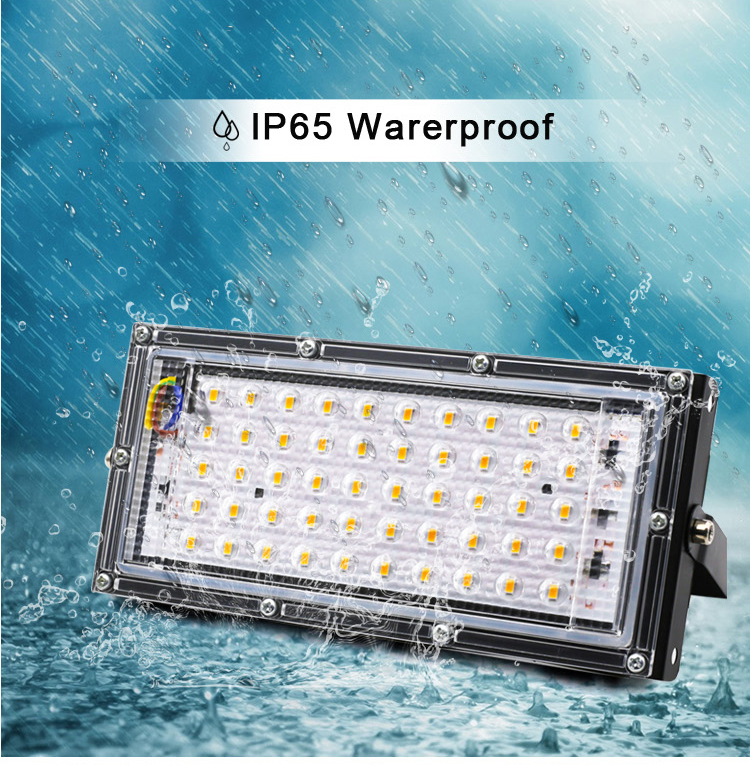 Led FloodLight 50W AC 220V-240V Waterproof IP65 Flood light Outdoor Spotlight Led Projector exterieur Spotlight