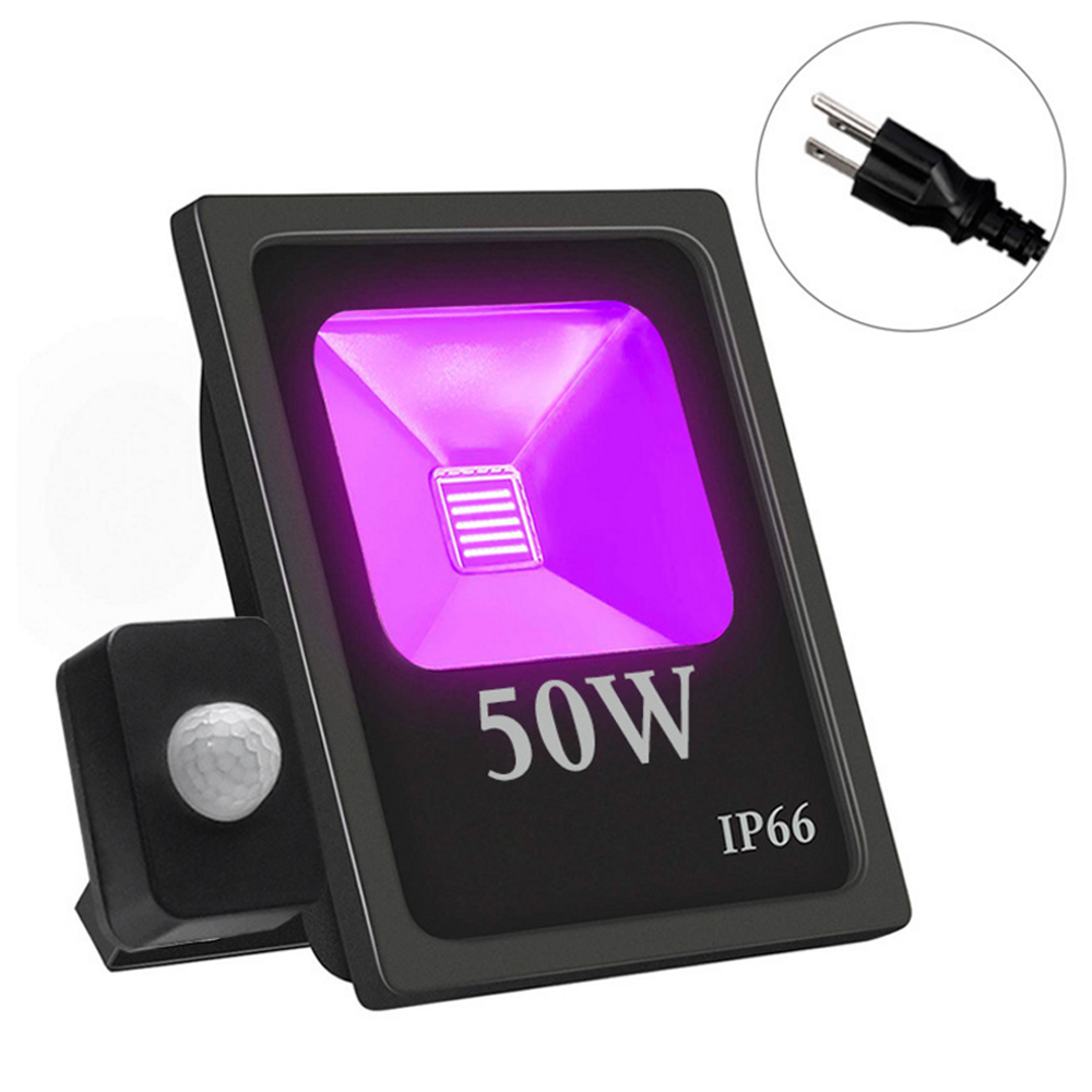 10W 20W 30W 50W 100W Induction LED UV Flood Light AC85-265V IP66 Waterproof COB Stage Spotlight UV Black Light Party Lighting
