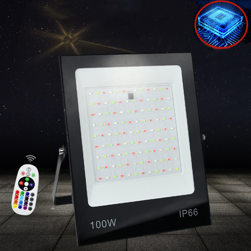Outdoor Lighting AC165-265V LED Spotlight Ultra-thin Floodlight 10W 20W 30W 50W 100W Led Projector Street Lamp for Wall Garden