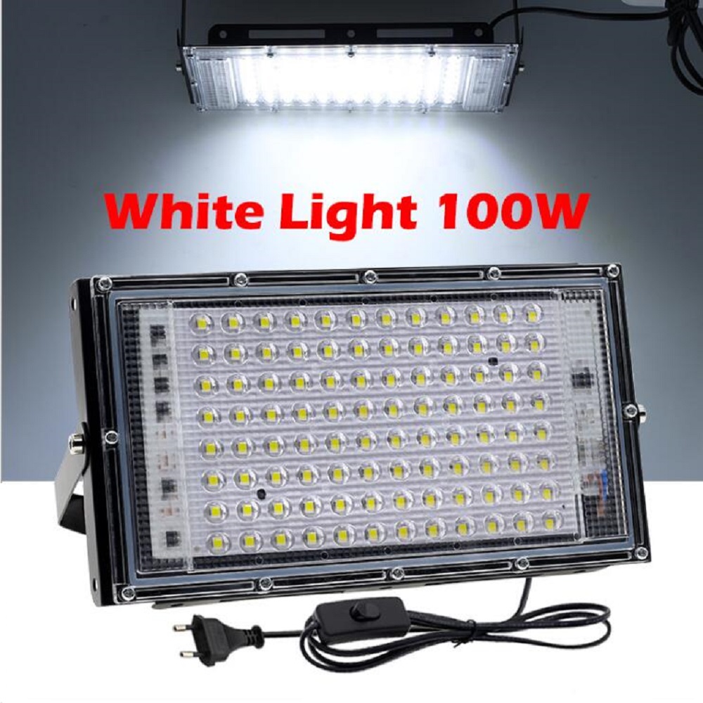 Led Flood Light IP65 Waterproof RGB Floodlight With Remote Control 50W 100W 150W LED Spotlight Garden Projector Outdoor Lighting