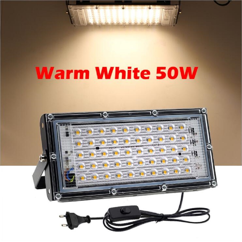 Led Flood Light IP65 Waterproof RGB Floodlight With Remote Control 50W 100W 150W LED Spotlight Garden Projector Outdoor Lighting