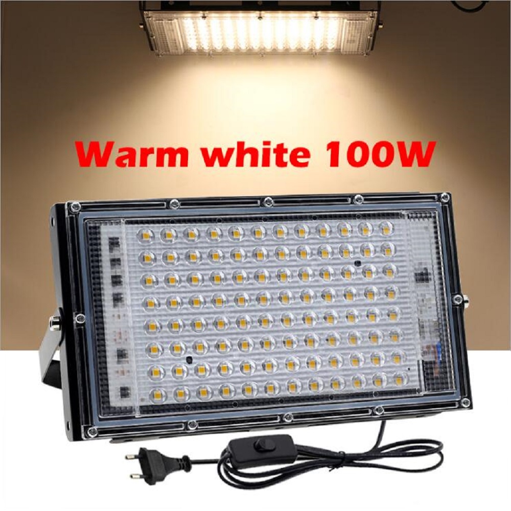 Led Flood Light IP65 Waterproof RGB Floodlight With Remote Control 50W 100W 150W LED Spotlight Garden Projector Outdoor Lighting