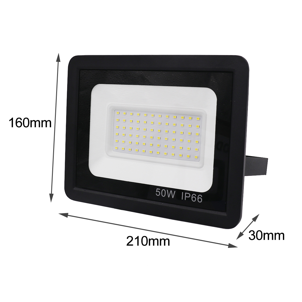 AC 220V Led Flood Light 10W 50W Led Reflector Spotlight IP66 Waterproof LED Street Lamp Linear Ultra-thin Landscape Lighting