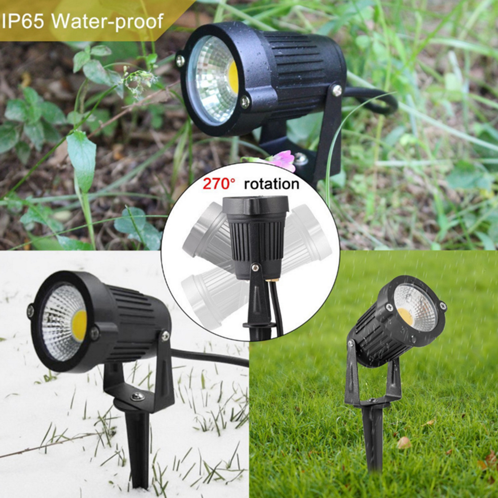 COB LED Spotlight Garden lighting 3W Outdoor Spike Lawn Lamp Waterproof Led reflector Path Outdoor Exterior Spot light 12V 24V