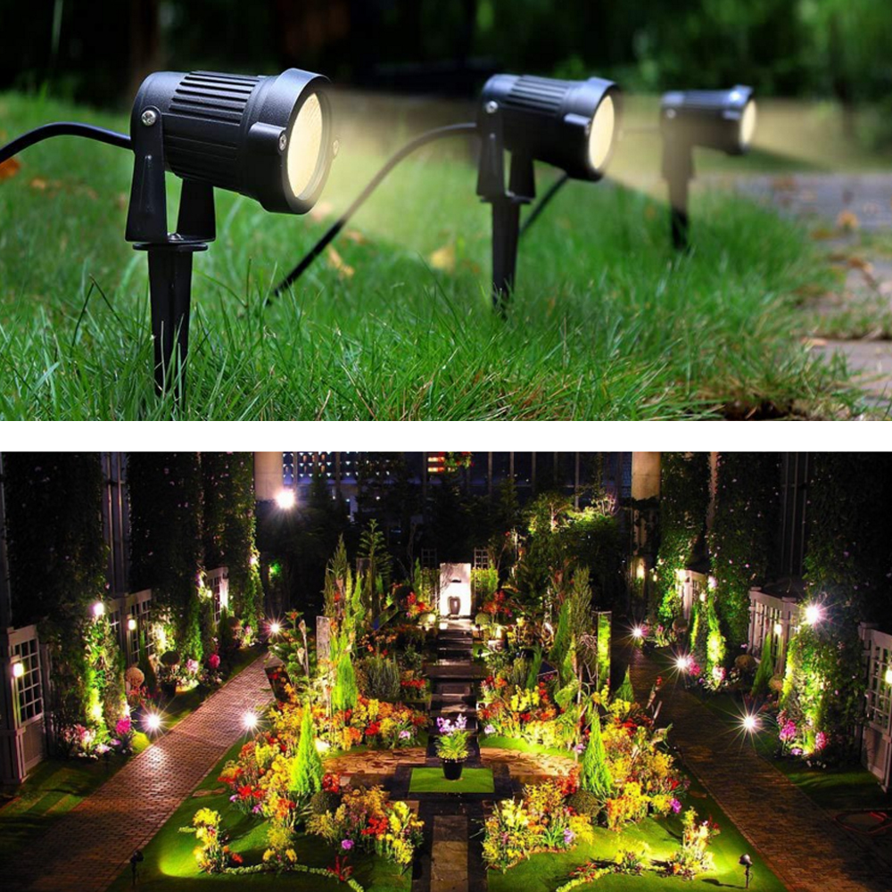 COB LED Spotlight Garden lighting 3W Outdoor Spike Lawn Lamp Waterproof Led reflector Path Outdoor Exterior Spot light 12V 24V