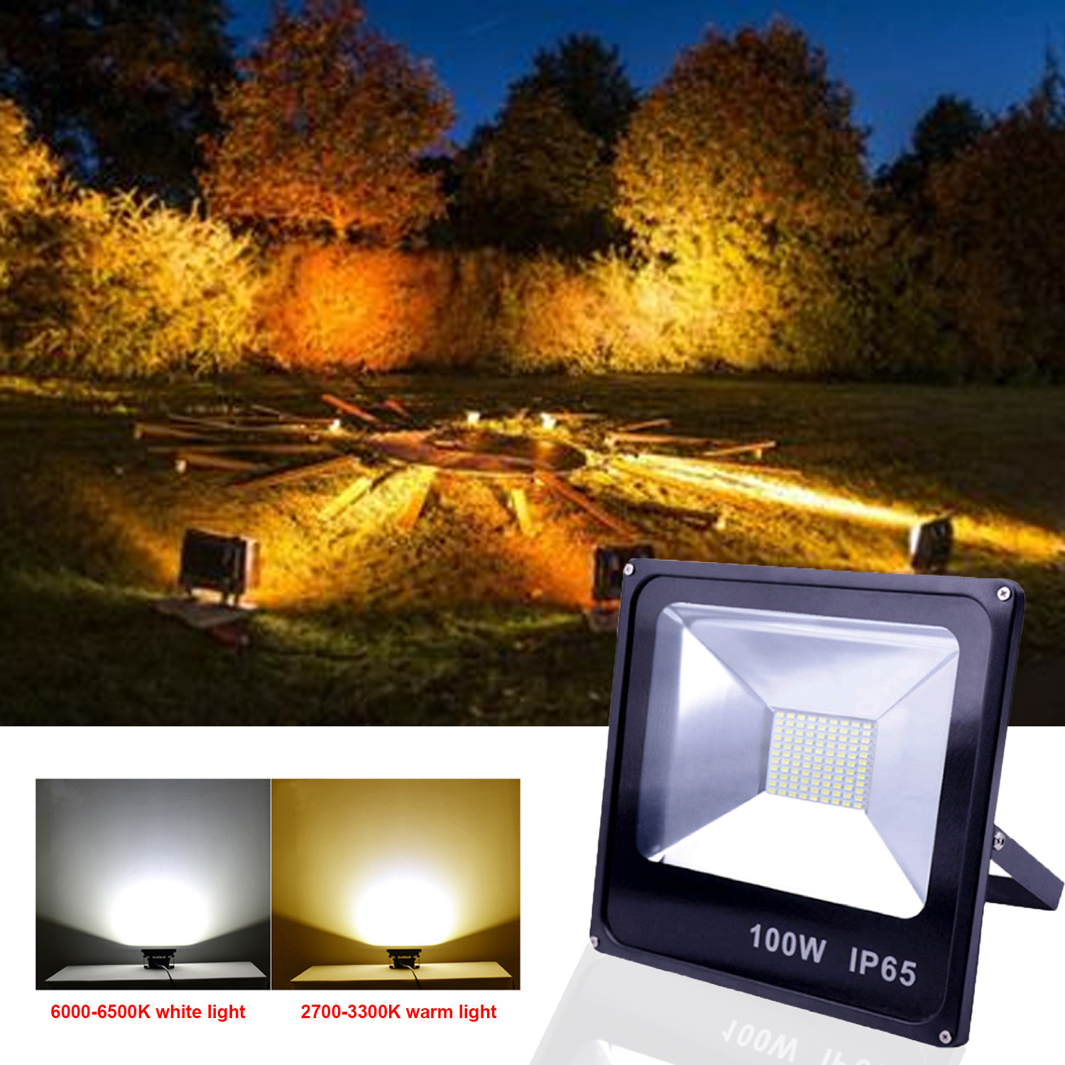 AC Led Spot Light 10W 20W 30W 50W Led Floodlight IP65 Waterproof LED Spotlight Lamp for Plants Outdoor Gargen Spot Led Exterieur