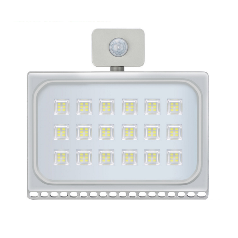 10W 20W 30W 50W 100W IP65 AC220V LED Spotlight Outdoor Ultrathin Sensor LED Flood Light Wall Garden Street Security Lights