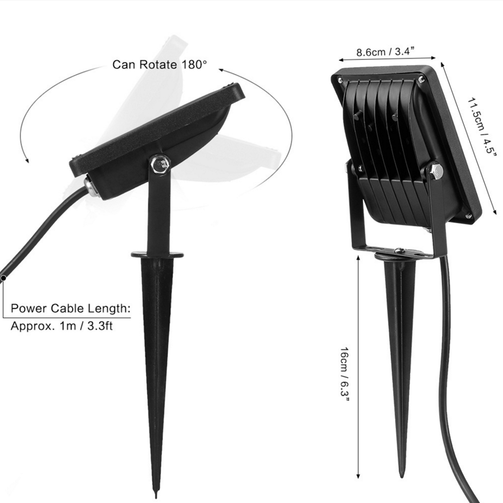 Led Spotlight Outdoor Waterproof RGB Flood Light 10W 20W AC 85-245V Reflector Projector Lamp With RGB Remote Controller EU/UK/US
