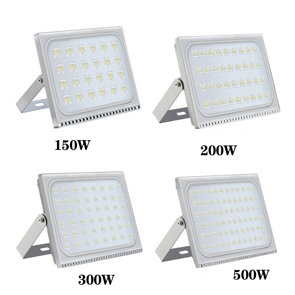 10W 20W 30W 50W 100W 150W 200W 300W 500W AC220V Ultrathin LED FloodLight IP65 LED Spotlight Refletor Outdoor Lighting Wall Lamp