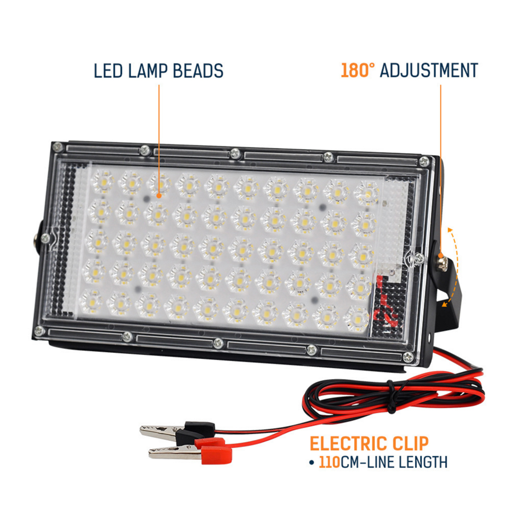 50W LED Spotlight RGB Flood Light 220V Outdoor Waterproof Floodlight DC12-85V Led Reflector led spot light with Remote Control