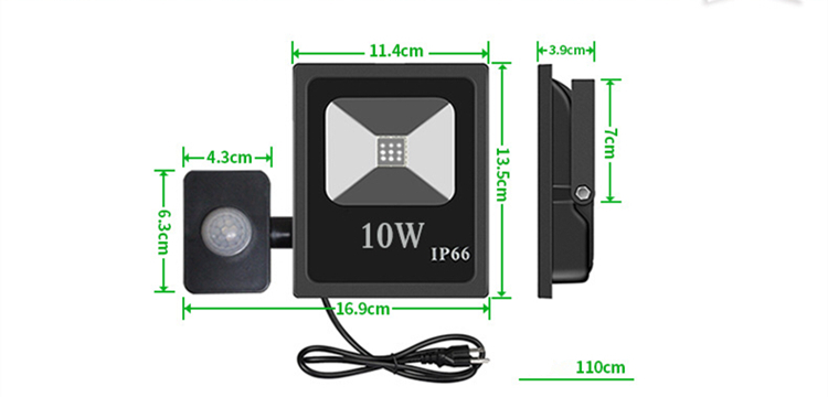 10W 20W 30W 50W UV LED motion sensing floodlight IP66 waterproof AC85-265V purple DJ disco nightclub KTV stage lighting effects