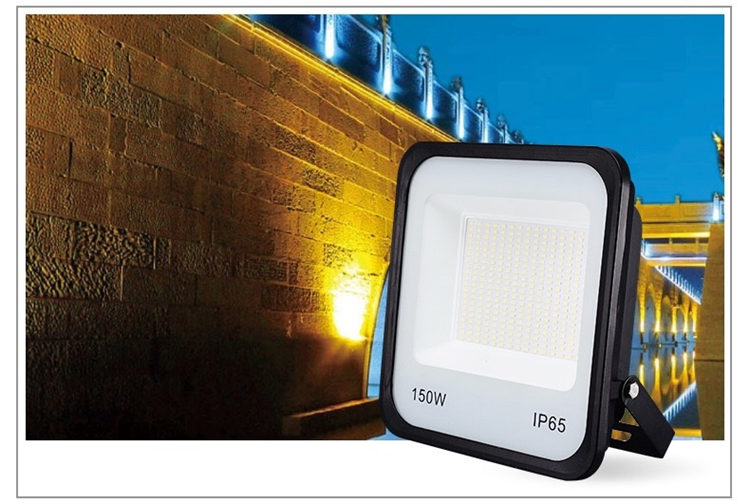 Ultra-thin AC 110- 220V LED 50W 100W 150W 200W Floodlight Spotlight Spotlight Outdoor Wall Mount Wall Lamp Garden Factory Garage