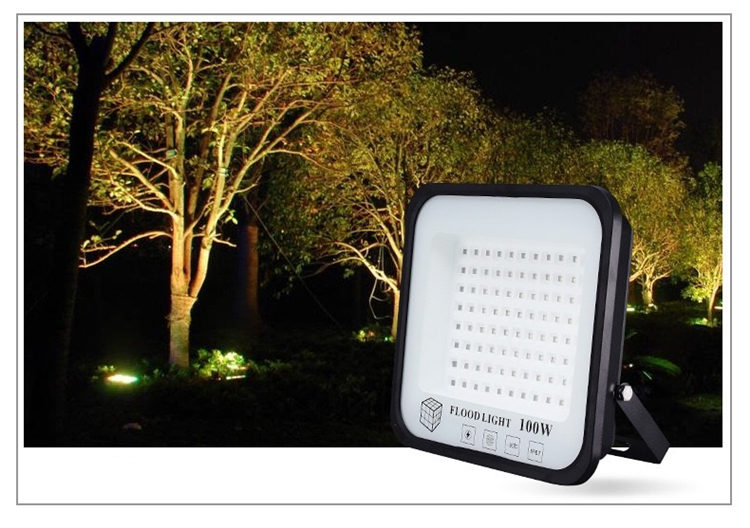 Ultra-thin AC 110- 220V LED 50W 100W 150W 200W Floodlight Spotlight Spotlight Outdoor Wall Mount Wall Lamp Garden Factory Garage