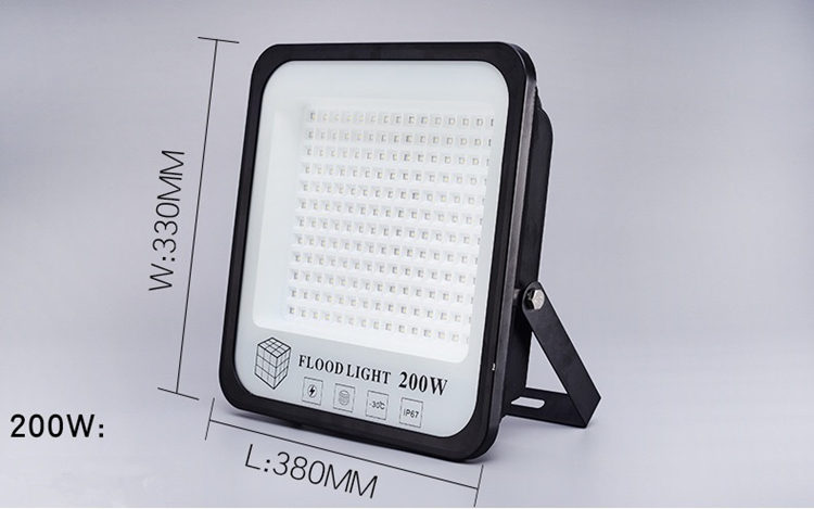 Ultra-thin AC 110- 220V LED 50W 100W 150W 200W Floodlight Spotlight Spotlight Outdoor Wall Mount Wall Lamp Garden Factory Garage