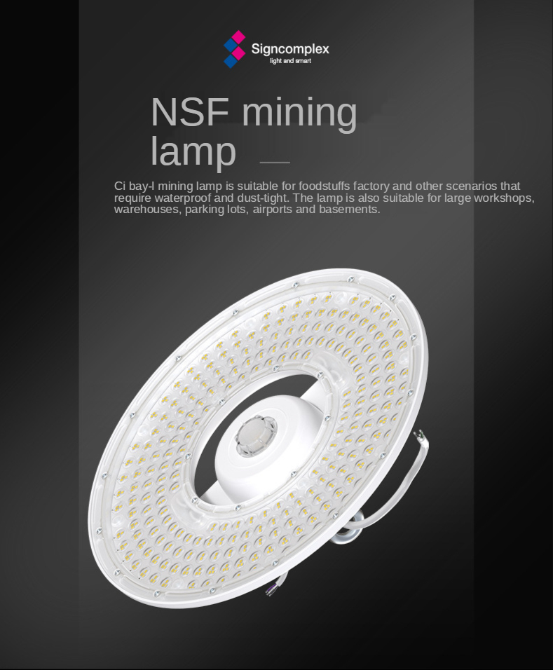UFO Floodlight High Bay Light 100W High Brightness Circular Lighting Waterproof Ceiling Stadium Lighting LED Street Light