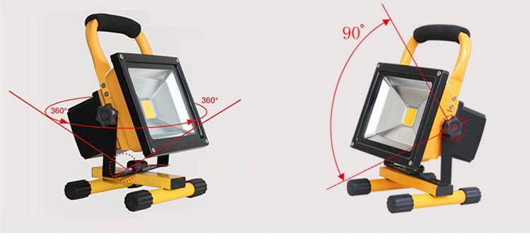 LED Rechargeable Flood Light 220 V 50W 30W 20W Flood Light Waterproof IP65 Reflector Outdoor Camping Emergency Light