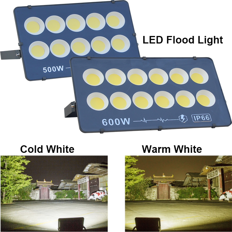 2PCS/LOT LED Flood light 100W 200W 300W 400W 500W 600W Led high-power projection lamp outdoor lighting advertising light