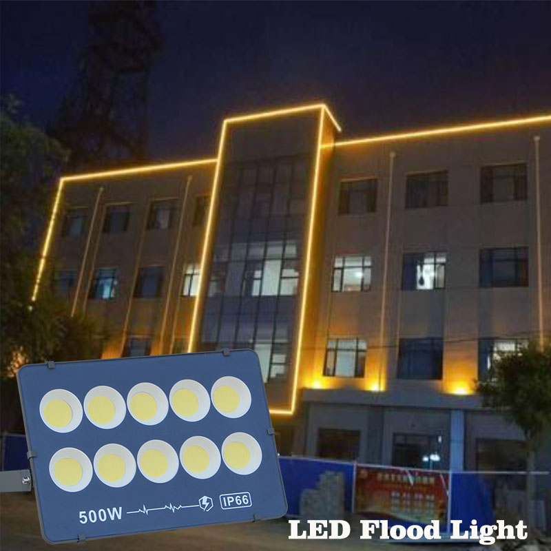 2PCS/LOT LED Flood light 100W 200W 300W 400W 500W 600W Led high-power projection lamp outdoor lighting advertising light