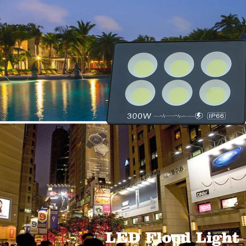 2 PCS /Lot LED Flood light 100W 200W 300W 400W 500W 600W Led high-power projection lamp outdoor lighting advertising light