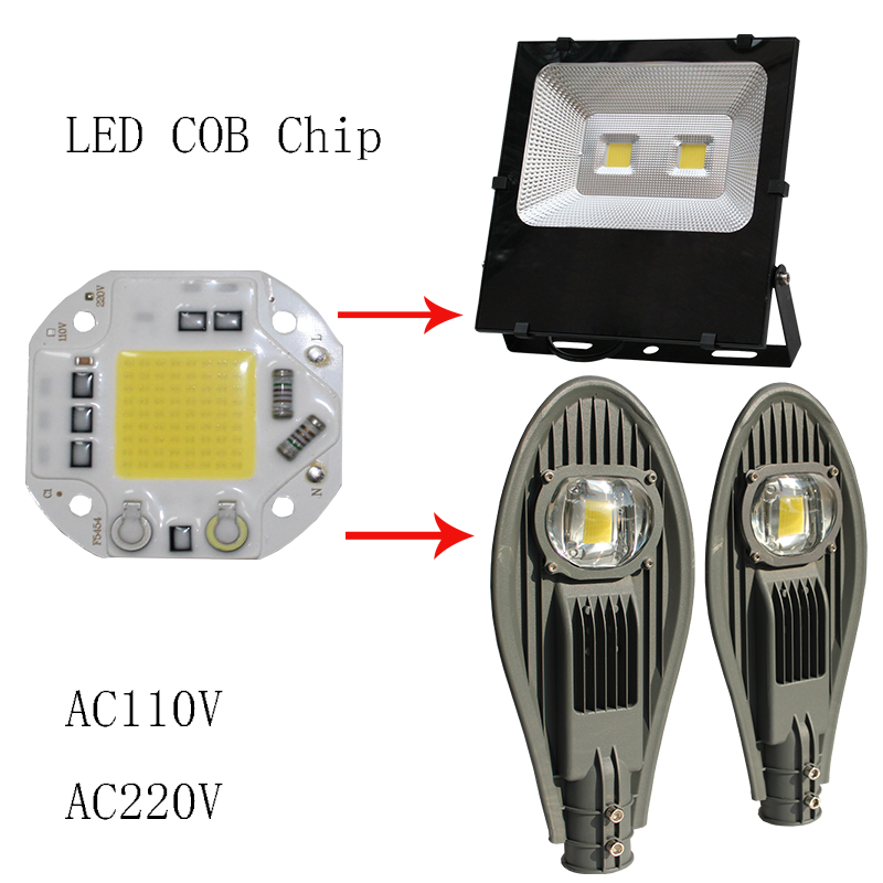 50W LED COB LED High Power Projection Lamp Outdoor Lighting Advertising lamp Inductive Floodlight