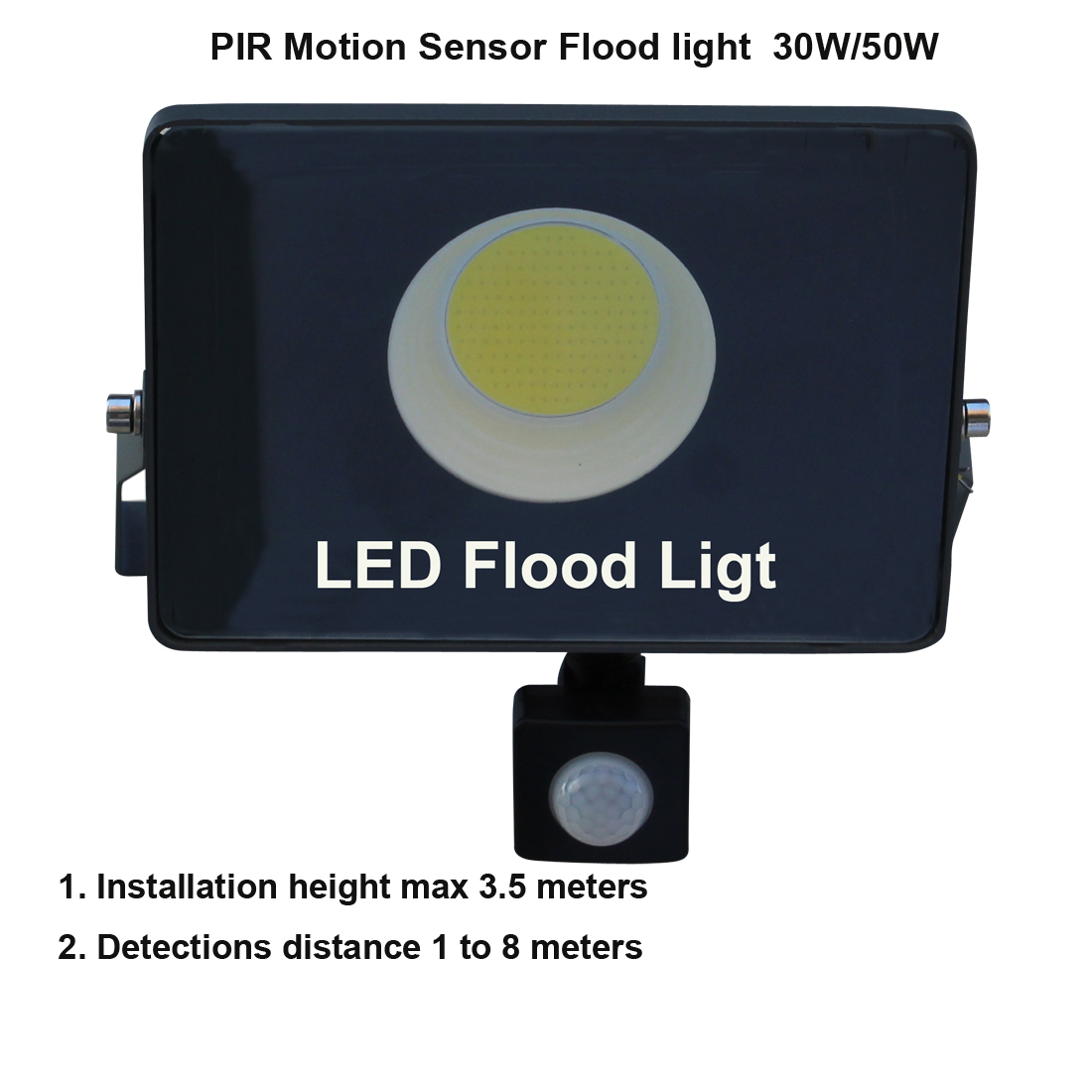 LED Induction lamp Flood light PIR motion sensor indoor and outdoor lighting decorative lighting home street garden 30W 50W 100W