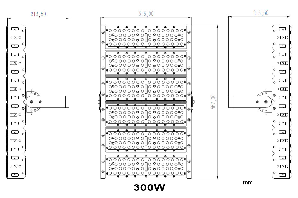 LED Flood light Tunnel Light 200W 250W 300W 400W 500W 600W White/Warm white outdoor waterproof led spot light led flood light