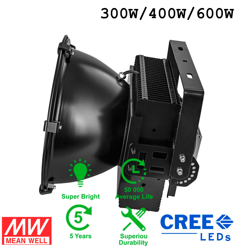 200W 300W 500W LED Flood Light Outdoor Stadium Light IP65 Waterproof Floodlights for Stadium Garden Backyard Garage Playground