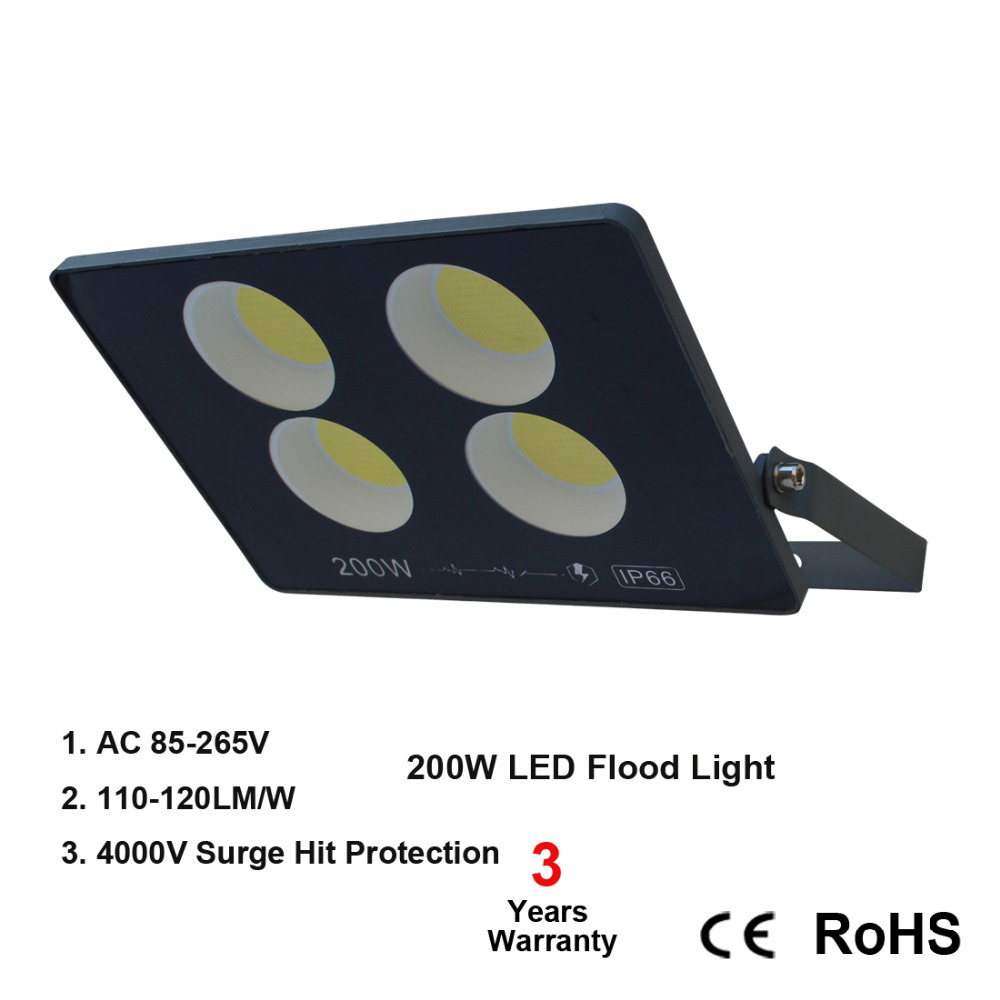 10 PCS/Lot 50W 100W 200W 300W LED Flood Light AC200-240V 9000lms Projector Flood Light Lamp Outdoor Lighting