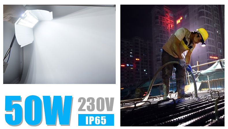 Led Flood Light 100W 50W 30W Floodlight 220V LED Spotlight Refletor Construction Outdoor Lighting 230V