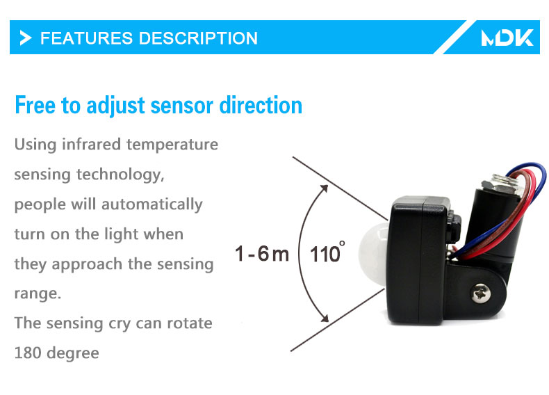 10W 20W 30W 50W 100W Led Flood Light With Adjustable PIR Sensor SMD 2835 Floodlights Outdoor Lighting For Street Square