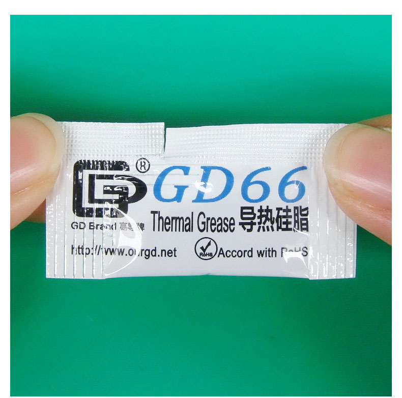 50 Pcs GD66 Thermal Conductive Grease Paste Silicone Plaster Heatsink Compound 50 Pieces Grams High Performance Gray