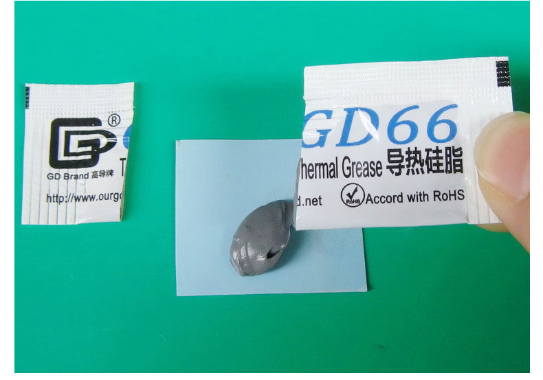 50 Pcs GD66 Thermal Conductive Grease Paste Silicone Plaster Heatsink Compound 50 Pieces Grams High Performance Gray
