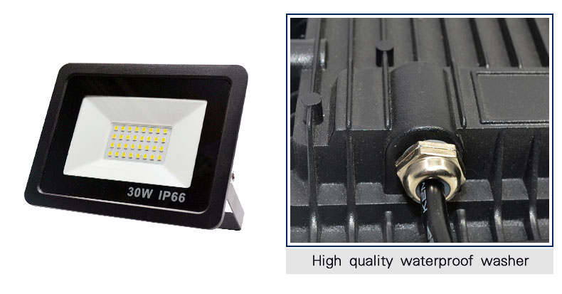 LED Floodlight 30W Ultra Thin Led Flood Light Spotlight Outdoor 220V 230V IP66 OutdoorWall Lamp Flood Light