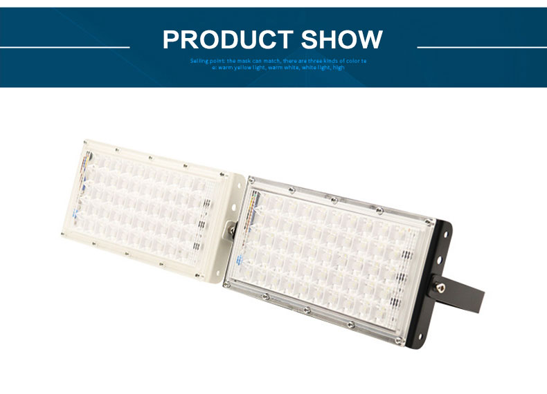 Led Flood Light Outdoor Spotlight Reflector Floodlight 50W Wall Washer Lamp IP66 Waterproof Garden 220V SMD Lighting