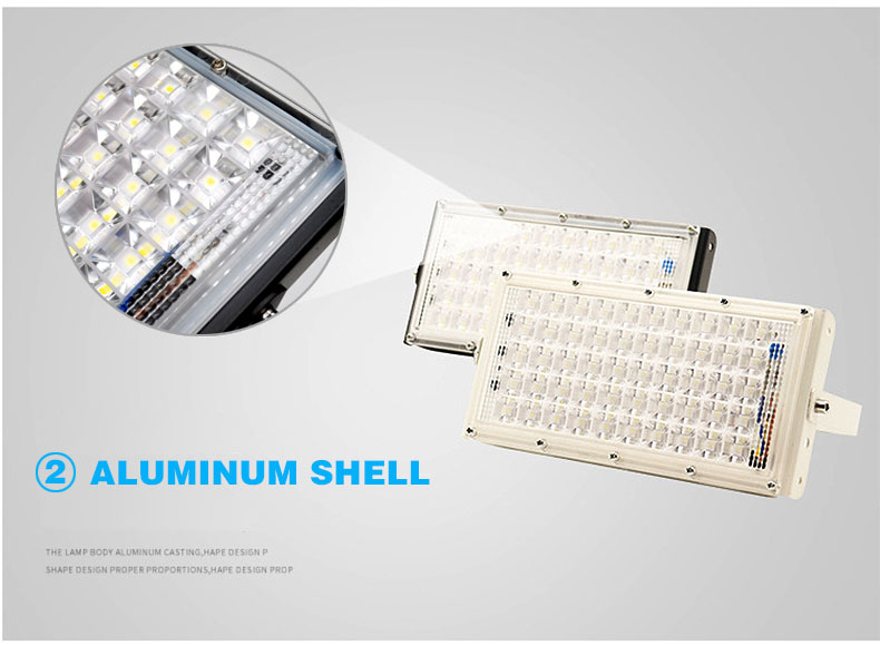 Led Flood Light Outdoor Spotlight Reflector Floodlight 50W Wall Washer Lamp IP66 Waterproof Garden 220V SMD Lighting