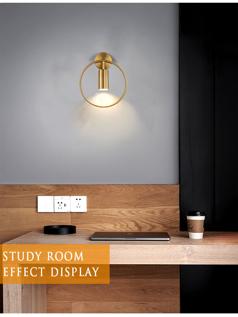 Post Modern LED Luxury Wall Lamp 7W AC220V 230V Ling Room Bedroom Bedside Wall Fixtures Lighting Indoor