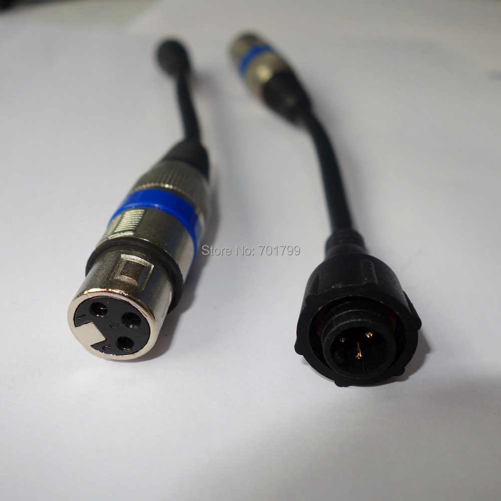 XLR to 3core waterproof connector adaptor male to male female to female;one pair