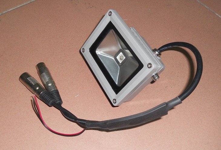 10W UV purple(395-405nm) color DMX flood light DC12V input