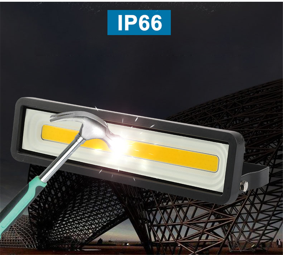 outdoor floodlight IP65 spotlight 50W 100W 150W waterproof Landscape outdoor housing Lighting 220V 230V wall lamp