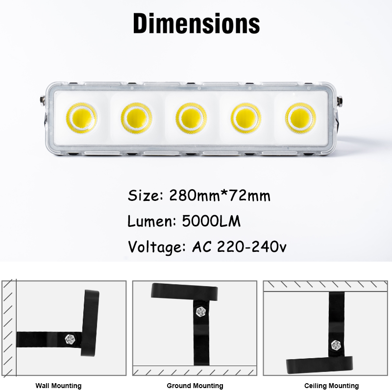 LED Wall Light 220V 50W Outdoor Waterproof Garden Garage Street House Gate Projector Floodlight Spotlight