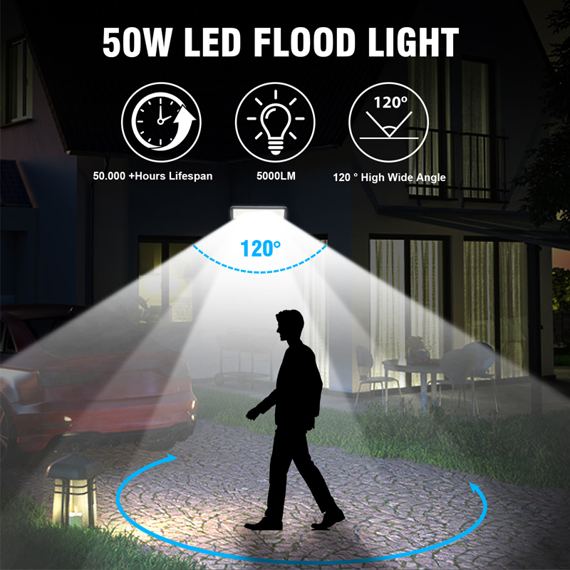 LED Wall Light 220V 50W Outdoor Waterproof Garden Garage Street House Gate Projector Floodlight Spotlight