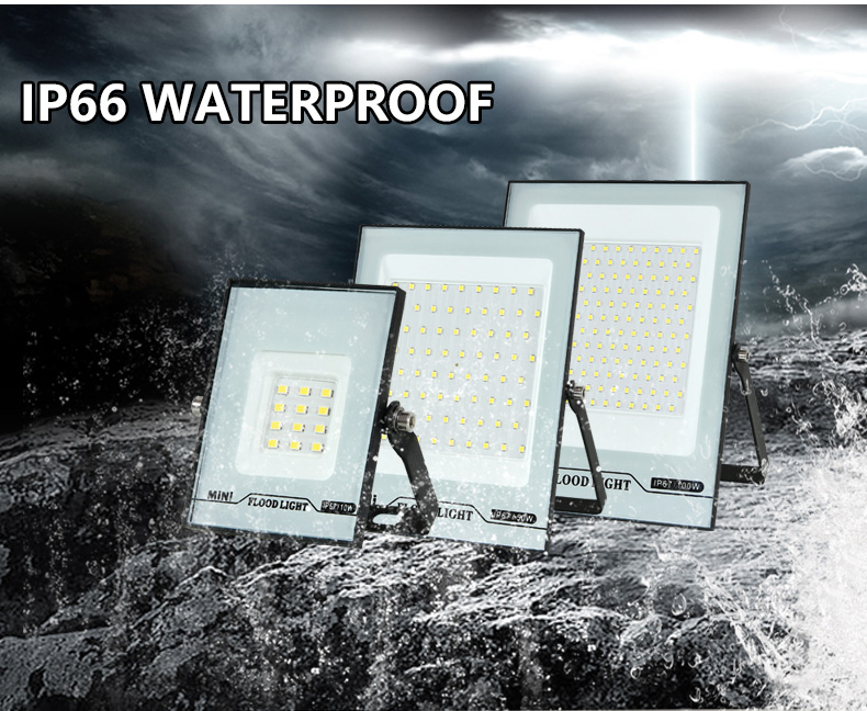 Flood Light LED 220V 10W 20W 30W 50W 100W 150W Outdoor Waterproof Landscape Spotlight Wall Street Garage Lighting Projector Lamp