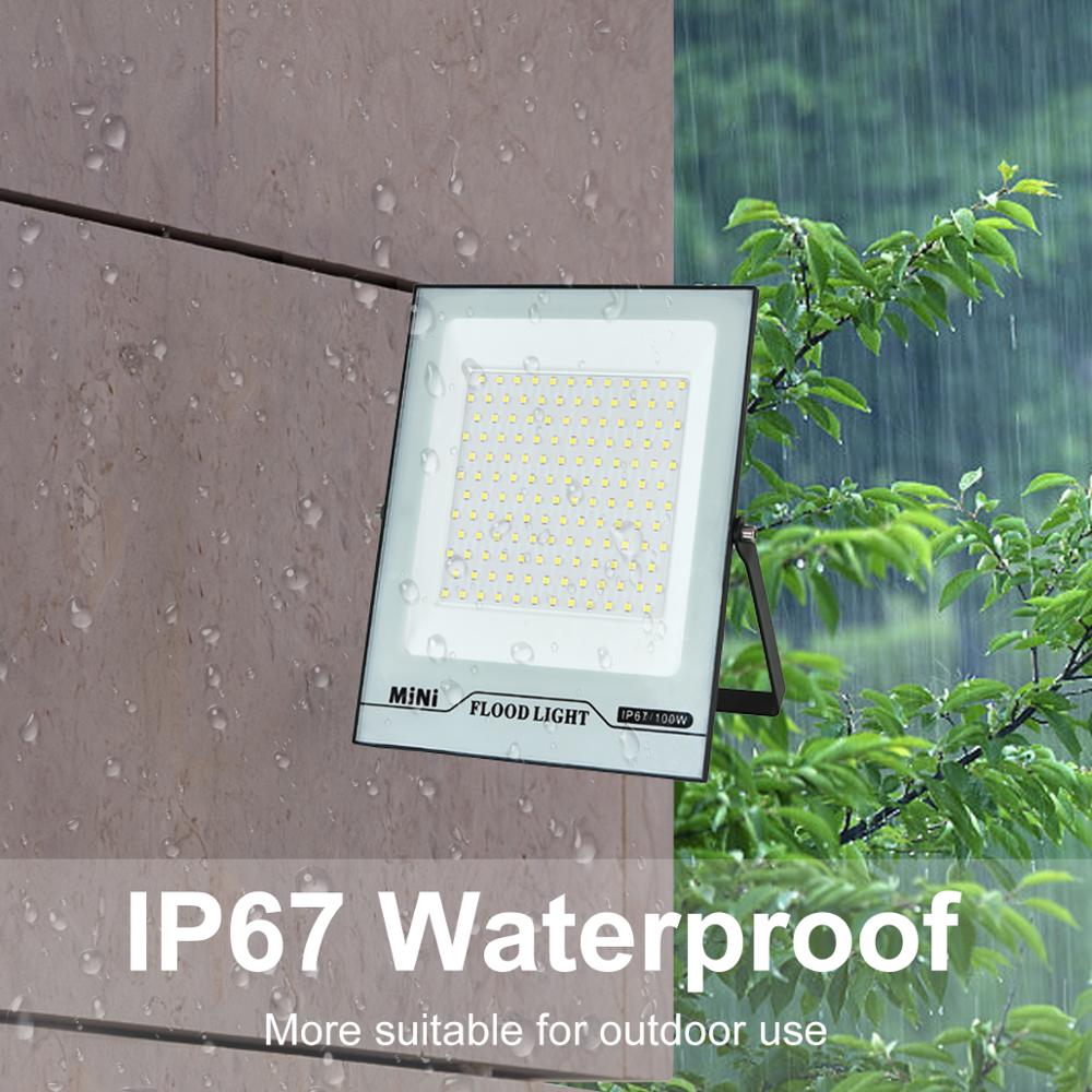 LED Floodlight 10W 20W 30W 50W 100W 150W High Brightness IP66 Waterproof Outdoor Mini Spotlight Wall Gate Garage Garden Lamp