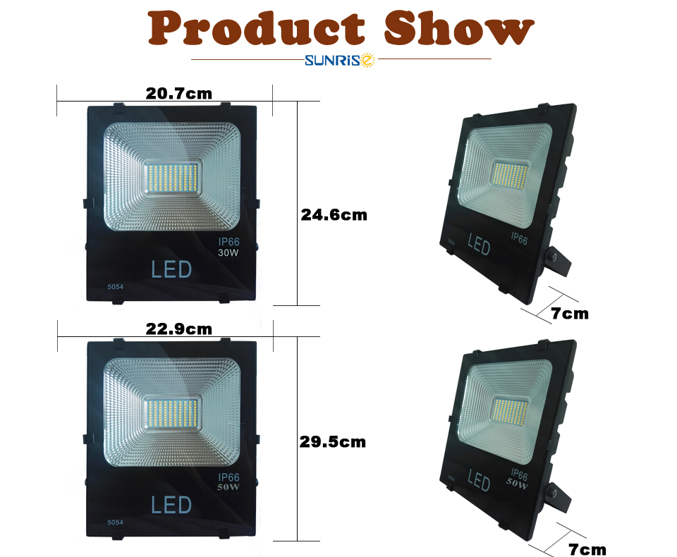 Led Floodlight 30W 50W Refletor IP66 Waterproof High brightness Outdoor AC85-265V Spotlight Street Lighting Flood Lamp